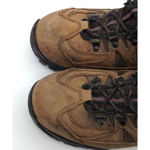 Red Wing Boots Men 8.5 Tan Steel Toe Waterproof Leather Vibram Work Hiking Shoes - Picture 11 of 15